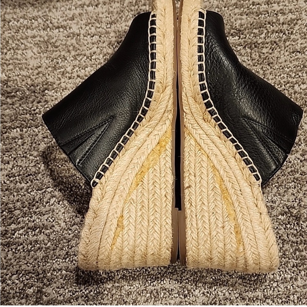 Sole Society Black Women's Wedge Sandals So-Caleena size 6.5 new in box